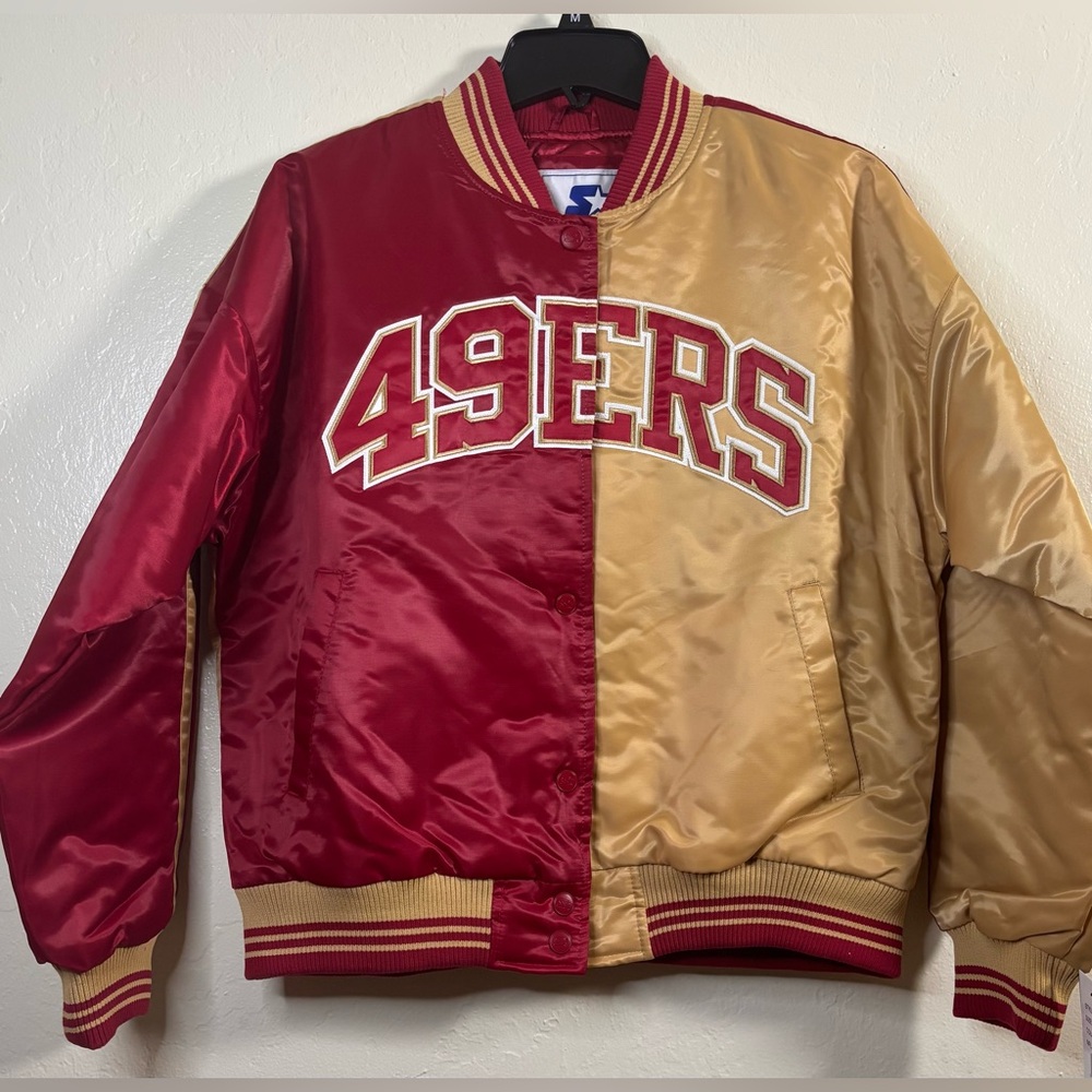 Starter Red and Gold Quilted Jacket